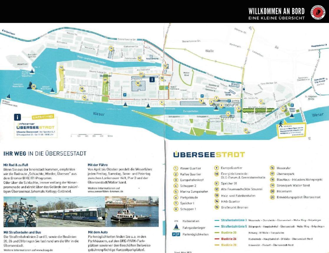 Suesses Motorboot - Bremen Ueberseestadt Ngoại thất bức ảnh